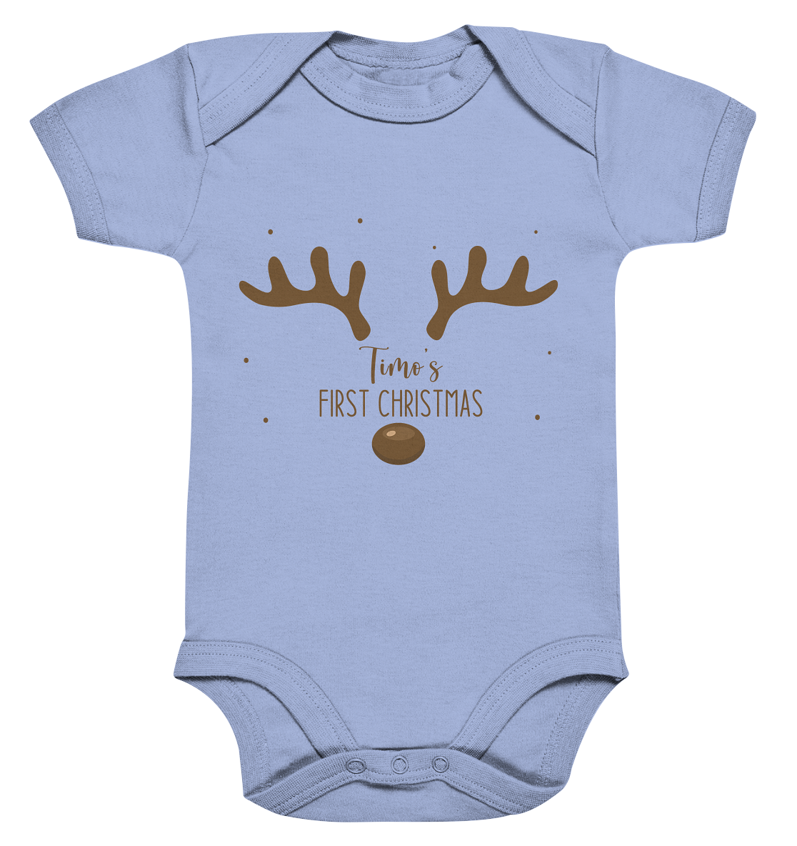 First Christmas Organic Baby Bodysuite